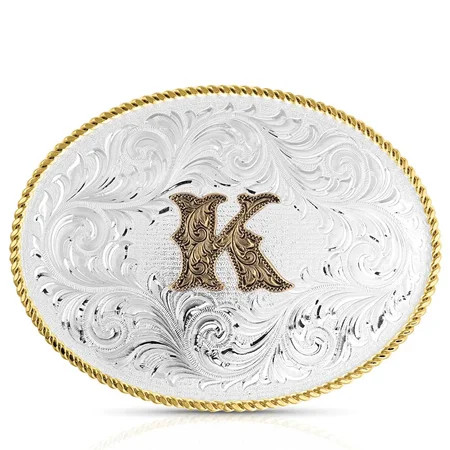 Montana Silversmiths Two Tone Initial Buckle - K - Acc Buckle - 1255K | Walmart (US)