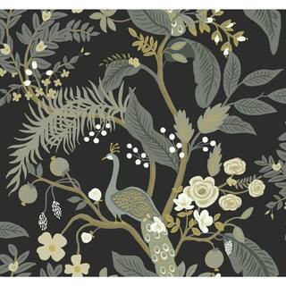 60.75 sq. ft. Peacock Wallpaper | The Home Depot