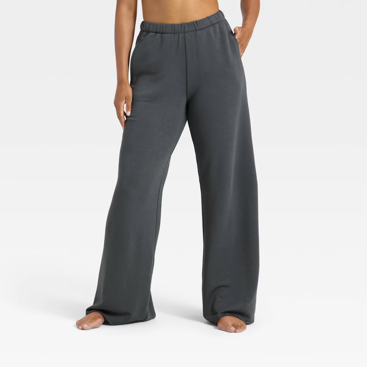 Women's French Terry Fleece Wide Leg Lounge Pants - Wild Fable™ | Target