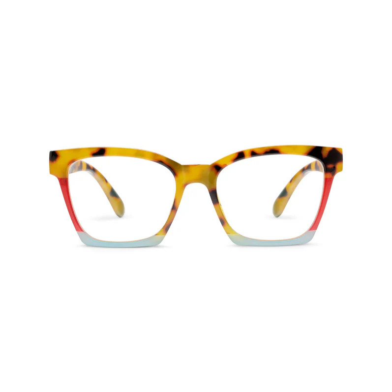 Birdie (Blue Light) - Tokyo Tortoise Colorblock / No Correction / None - Peepers by PeeperSpecs | Peepers