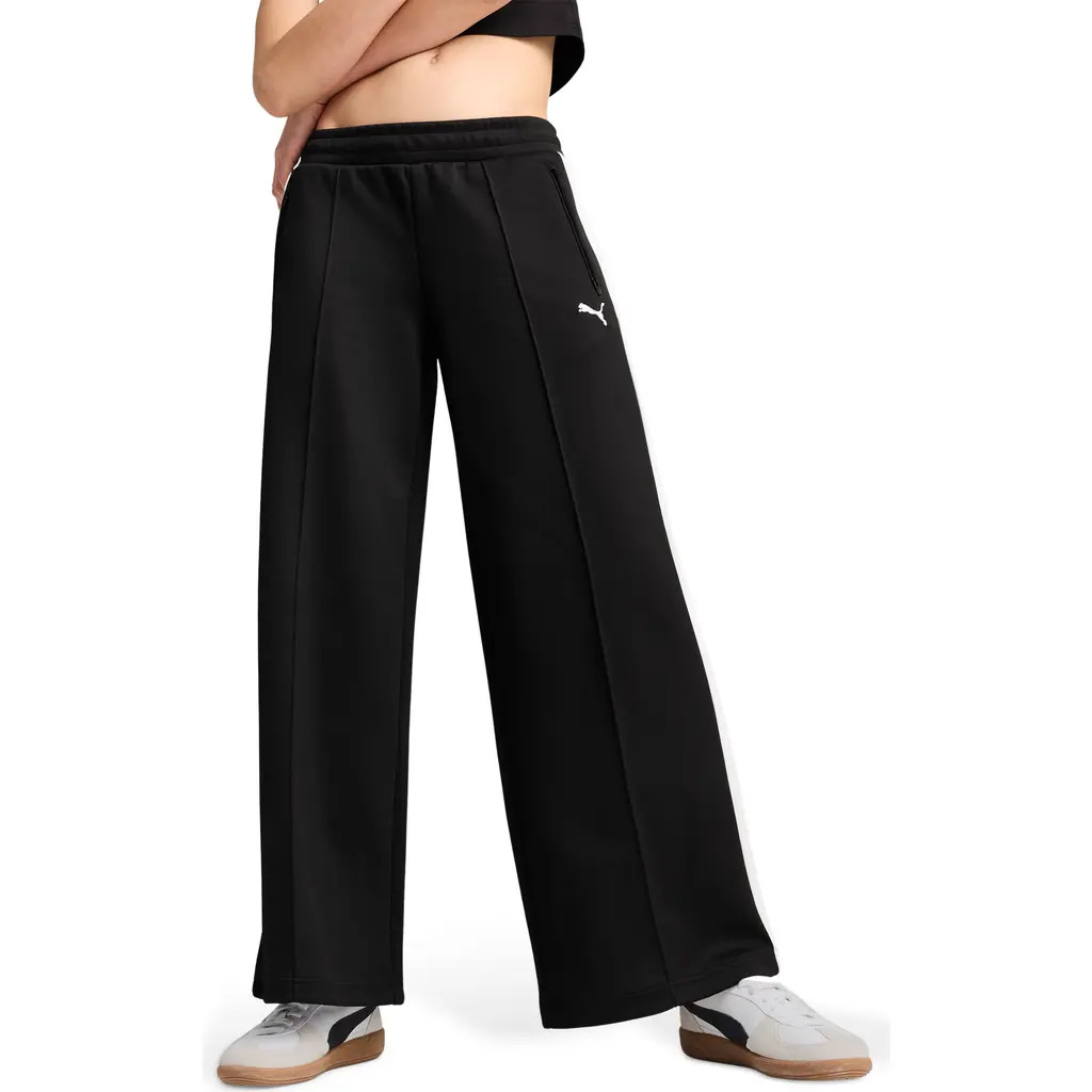 PUMA T7 Low Rise Track Pants in Black at Nordstrom Rack, Size Large | Nordstrom Rack
