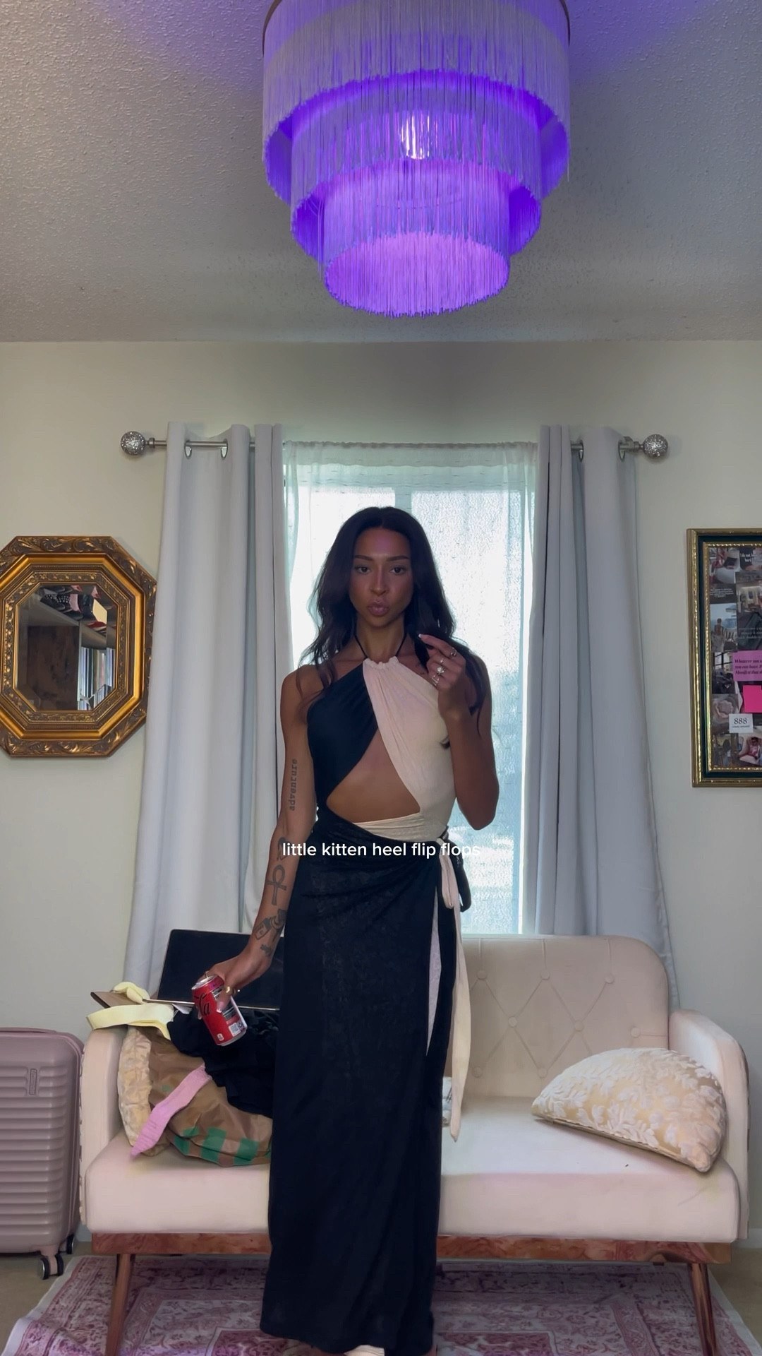 wrap dress is from Pitusa! 🛥️🤍📦 I got a size “Standard” & it comes in multiple colors!