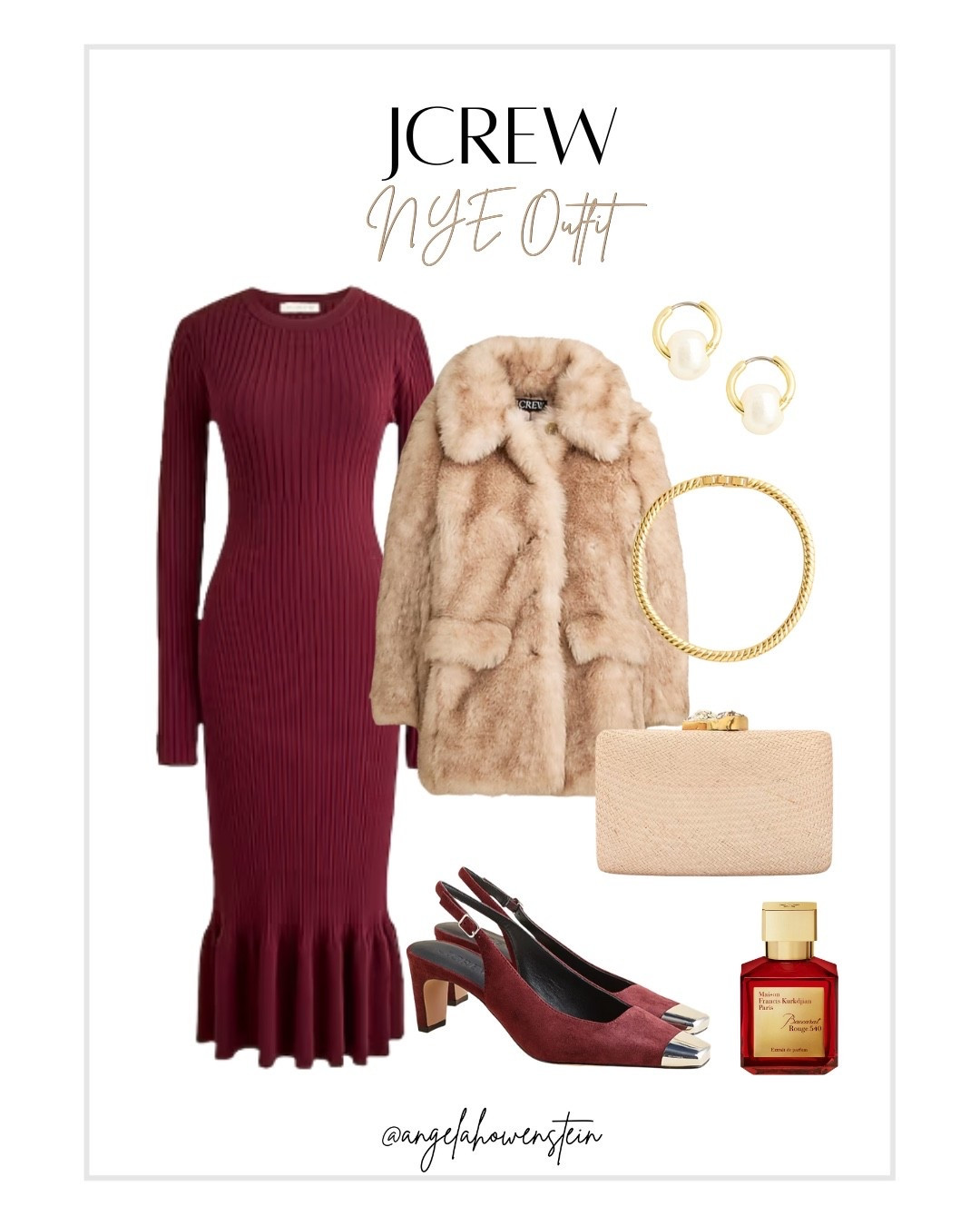 J.Crew does NYE right ✨
A classic sweater dress, cozy faux fur, and rich burgundy tones that feel festive without trying too hard. Easy, timeless, and something you’ll wear again long after the countdown. 

#LTKHoliday #LTKStyle #LTKSale #NYEOutfit #HolidayStyle #JCrew #ClassicStyle #EveningLook #WinterStyle #ChicAndTimeless



#LTKootd #LTKOver40 #LTKHoliday