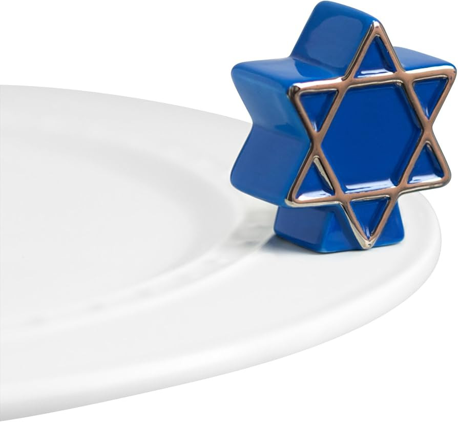 Nora Fleming Hand-Painted Mini: Star of David (Blue Star) A122 | Amazon (US)