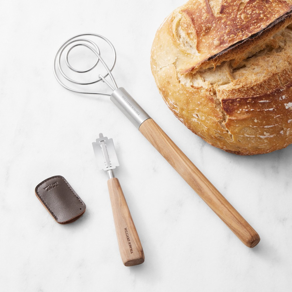 Williams Sonoma Olivewood Bread Tools, Set of 2 | Williams-Sonoma
