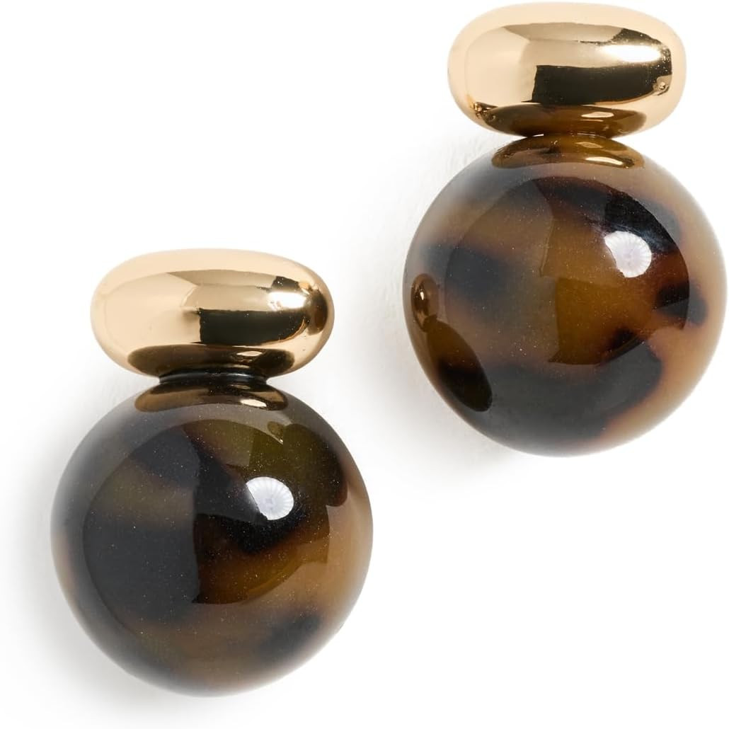 SHASHI Women's Alice Tortoise Earrings, Tortoise, Brown, One Size | Amazon (US)