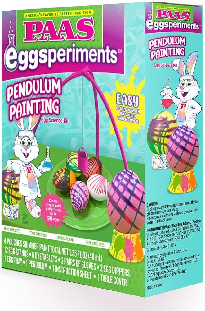 Eggsperiments: Pendulum Painting Egg Science Kit - Create Unique Paint Patterns on up to 20 Eggs!... | Amazon (US)