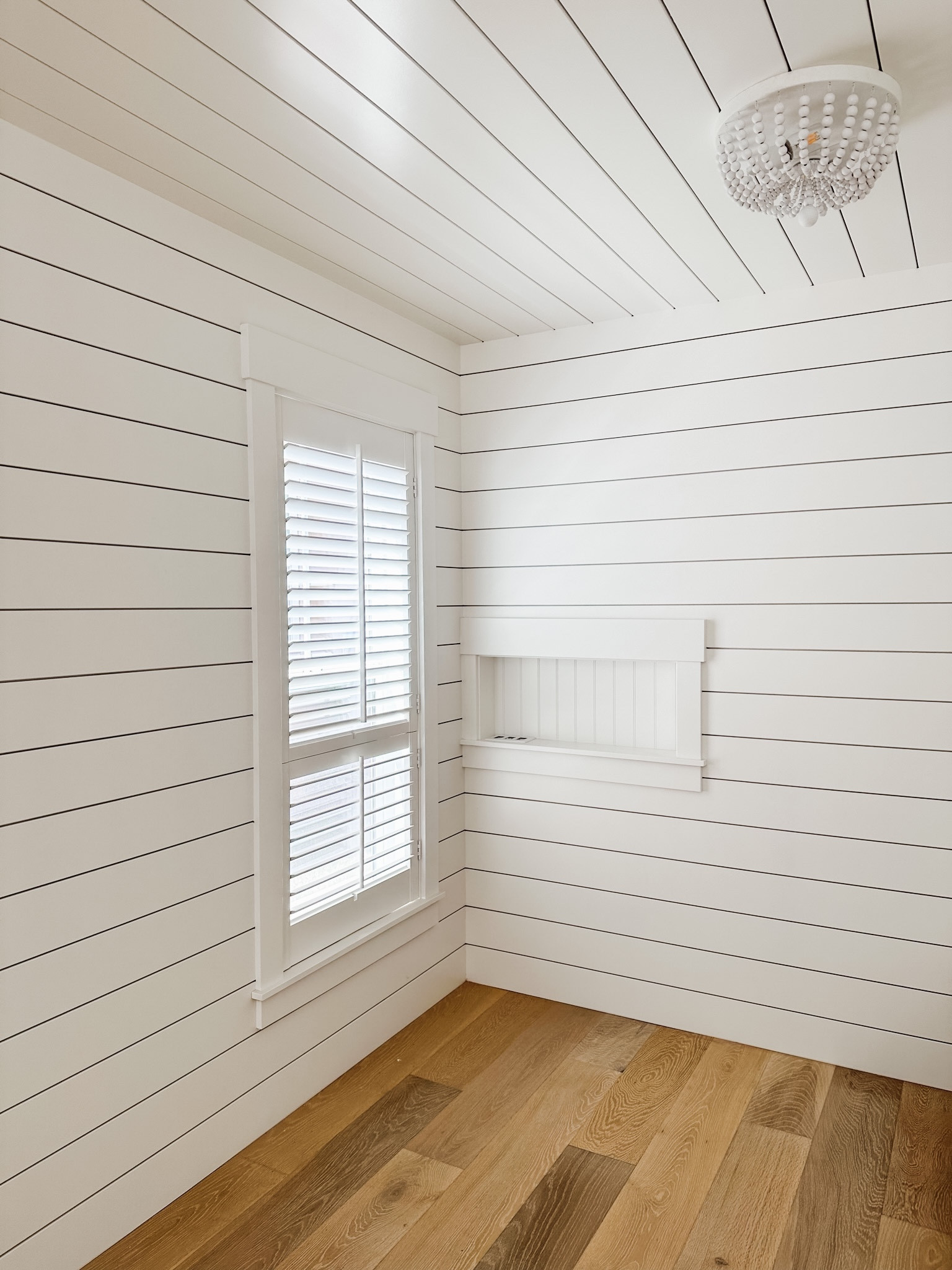 Tiny cottage bedroom semi flushmount wood bead chandelier  

#LTKFind #LTKhome #LTKstyletip