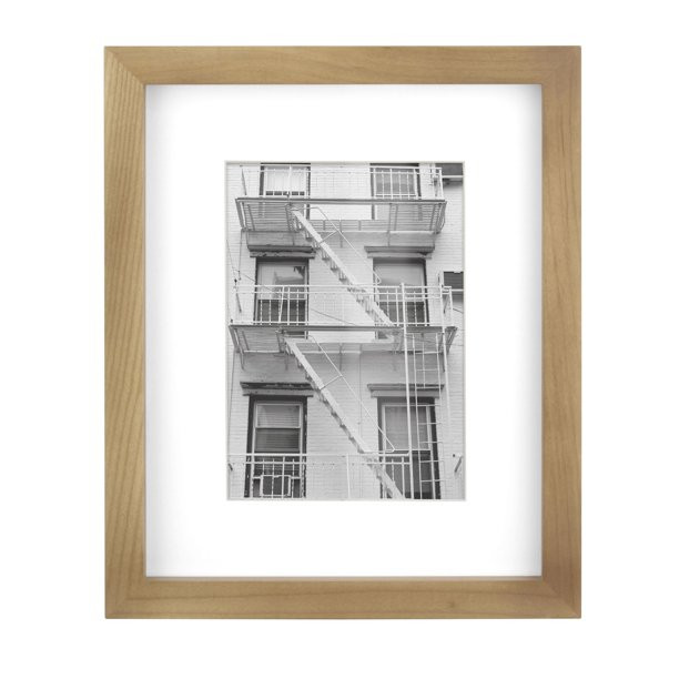 Better Homes & Gardens 8" x 10" Matted to 5" x 7" Rectangle Wood Tabletop Picture Frame, Brown - ... | Walmart (US)