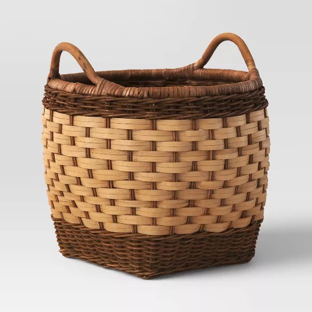 Small Two-Tone Rattan Basket - Threshold™ | Target