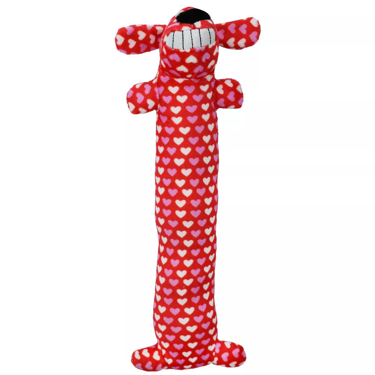Multipet Heart Patterned Loofa Dog Toy - 12" | Target