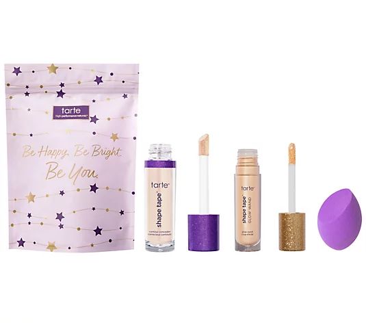 tarte Super-Size Shape Tape Complexion Trio with Bag - QVC.com | QVC