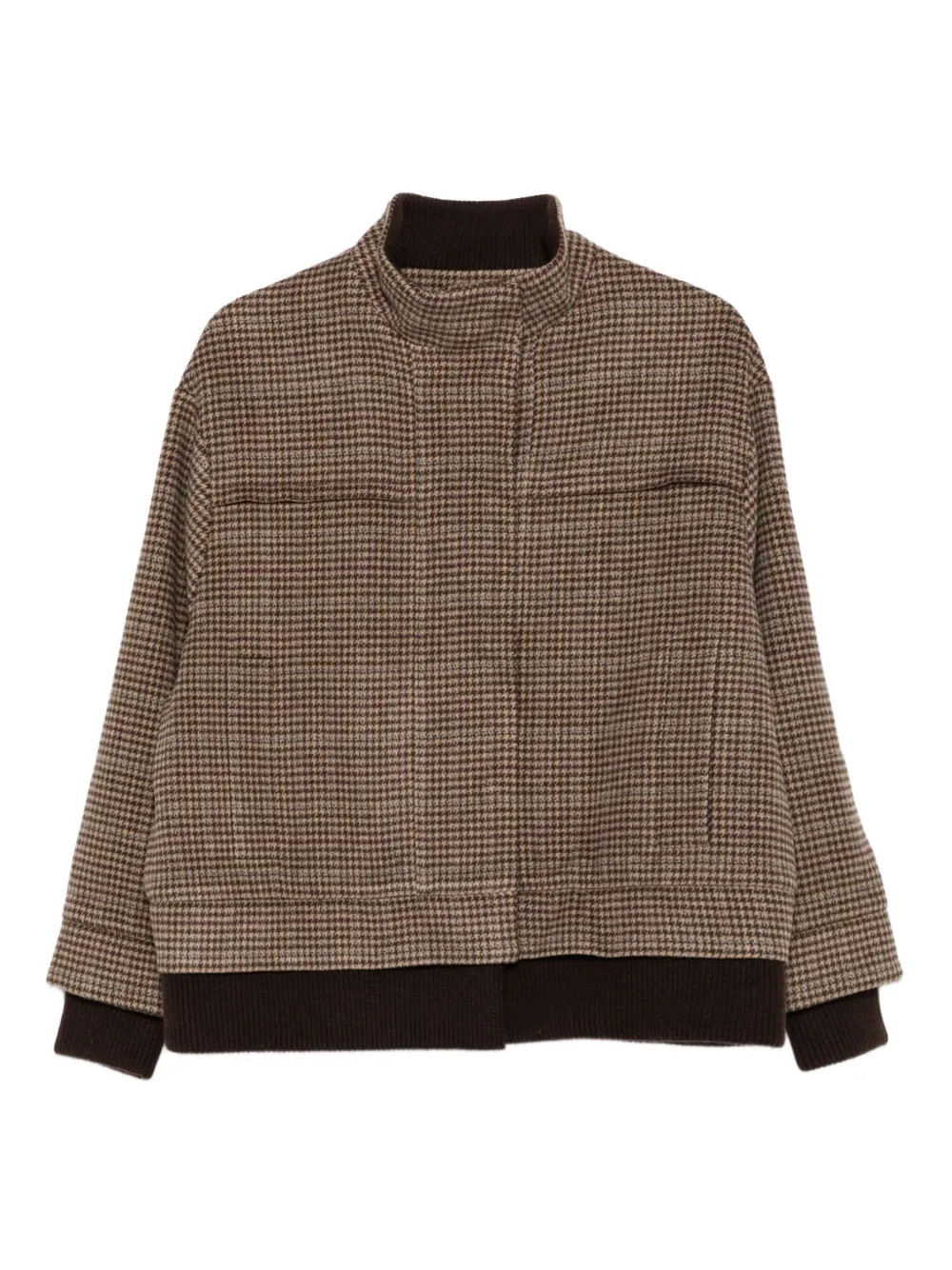 Eric Bompard Veste Bomber à Motif pied-de-poule | Marron | FARFETCH FR | Farfetch Global