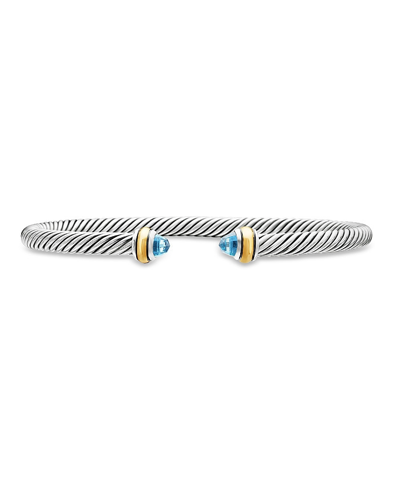 David Yurman Classic Cable Bracelet in Sterling Silver with 18K Yellow Gold, 4mm | Bloomingdale's (US)
