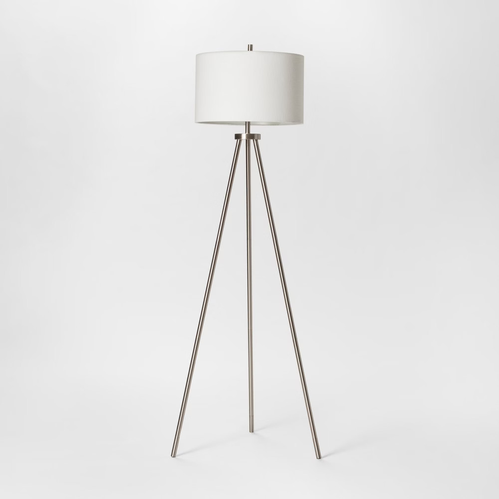 Ellis Collection Tripod Floor Lamp Nickel - Project 62 | Target