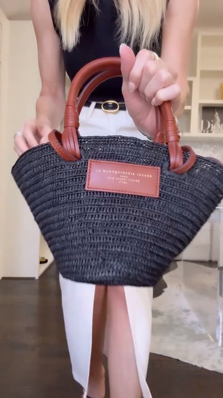 I love this new summer bag by @sezane! 🖤 The size is perfect and I adore the black and brown color combo! She is perfect to take on your next summer vacay! 

#LTKStyleTip #LTKFindsUnder100 #LTKItBag