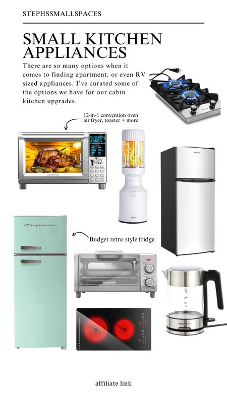 Here’s a peak at our choices for small kitchen appliances for the cabin. Plus a lot of these options are also on sale!

Small kitchen appliances / rv appliances / rv kitchen / small kitchen / tiny kitchen 

#LTKU #LTKHome #LTKSaleAlert