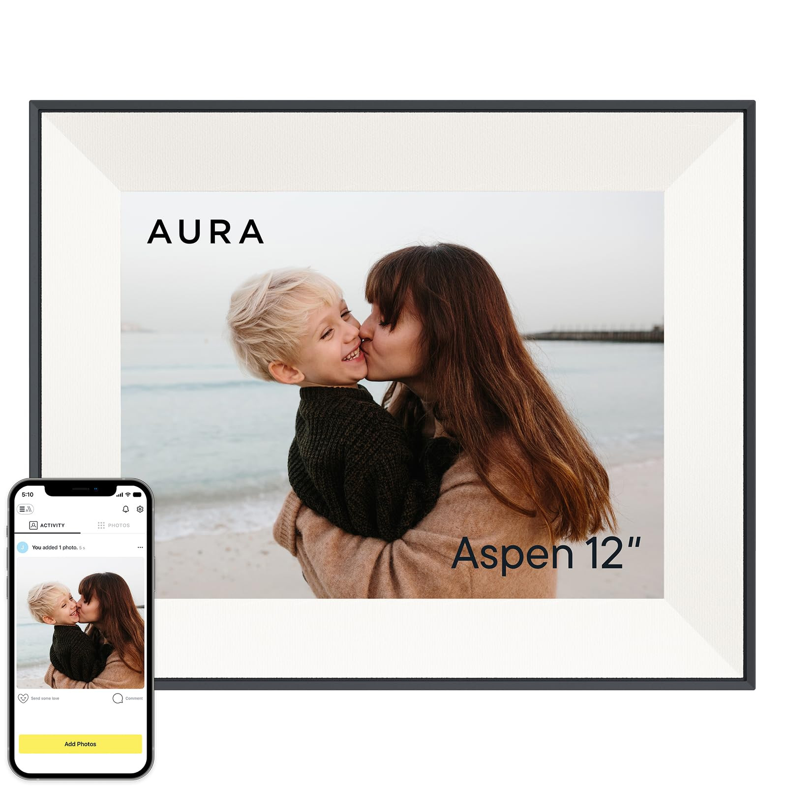 Aspen 12" | Aura's Most Versatile HD Digital Picture Frame | Amazon (US)