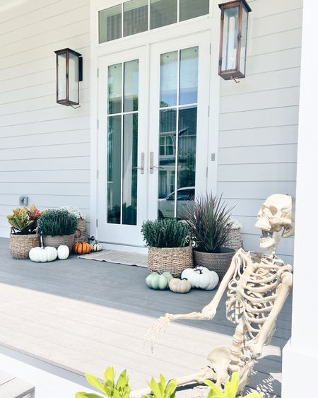 Fall front porch!  Skeletons sell out fast.  

#LTKstyletip #LTKhome #LTKSeasonal