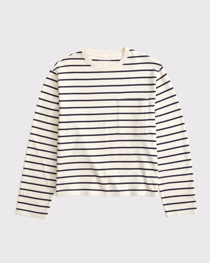 Long-Sleeve Jersey Easy Tee | Abercrombie & Fitch (US)