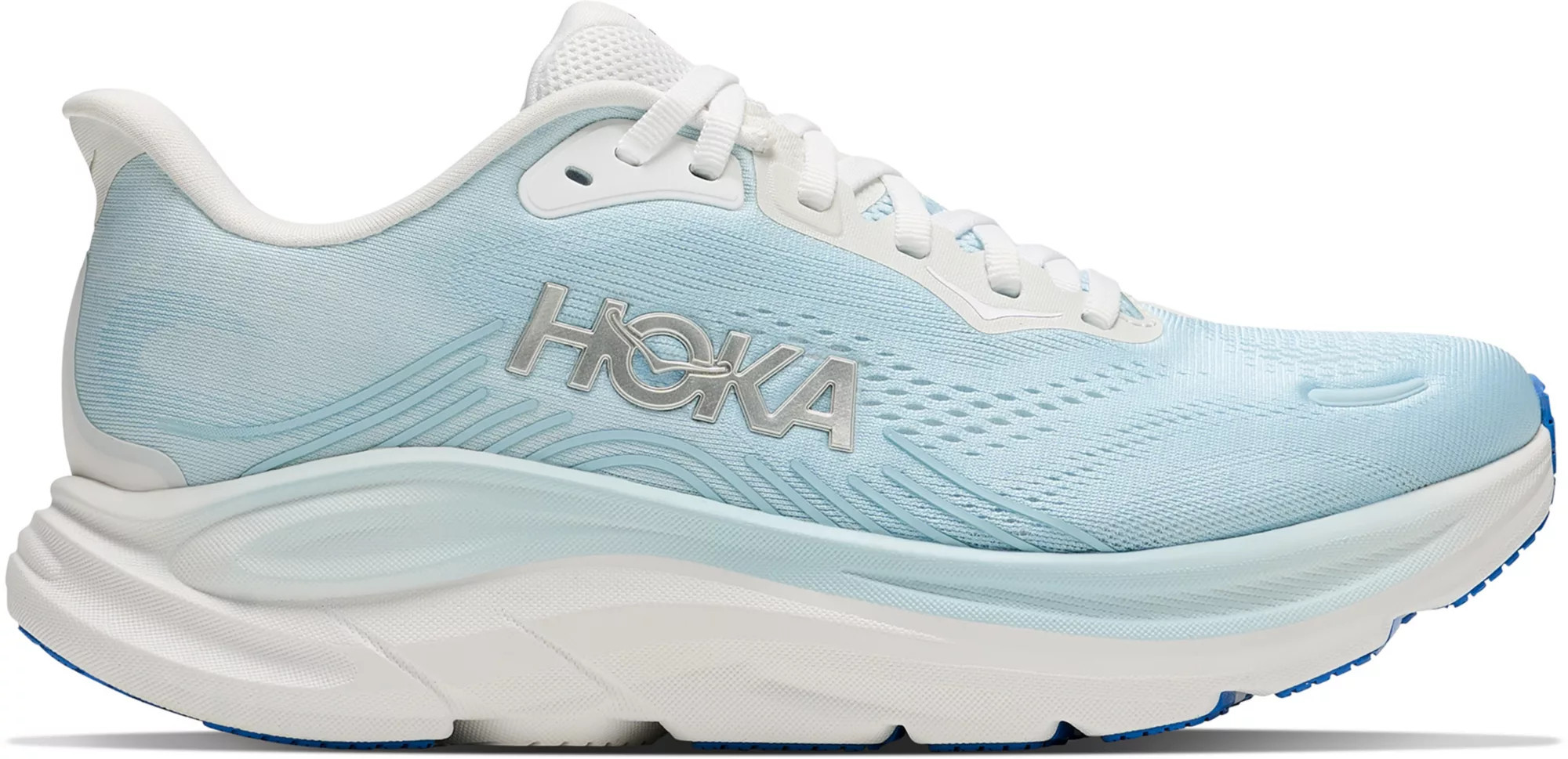 HOKA Women's Clifton 11 Running Shoes, Size 8.5, Frost/Glimmering Blue | DICK'S Sporting Goods
