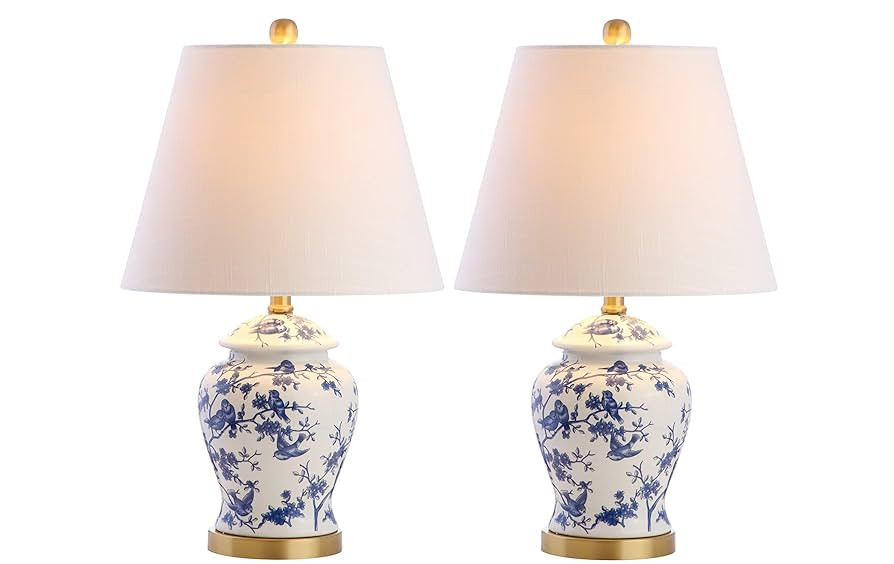 JONATHAN Y JYL3005A-SET2 Set of 2 Table Lamps Penelope 22" Chinoiserie Classic,Cottage,Traditiona... | Amazon (US)
