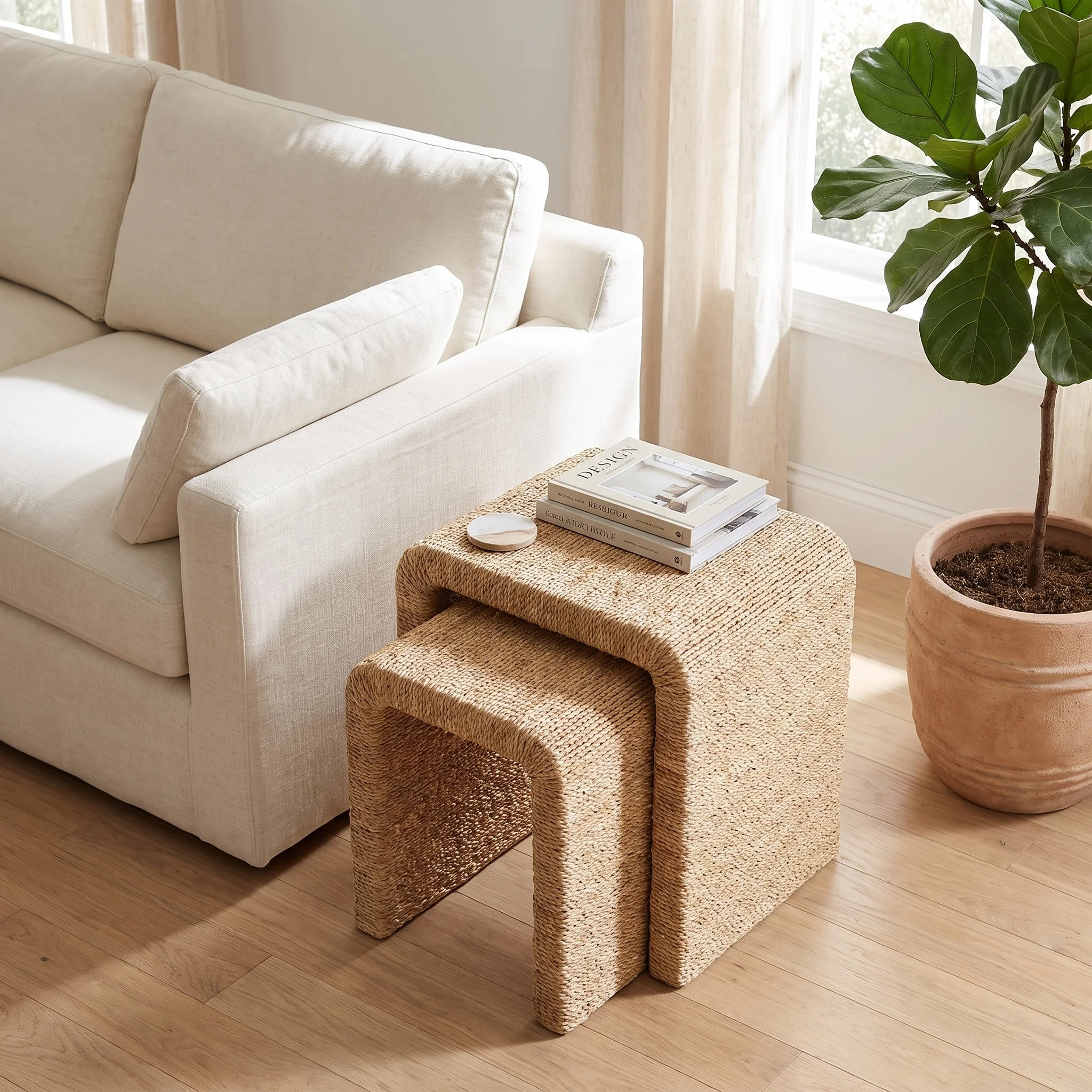 Seagrass Natural Nesting Tables | Wayfair North America
