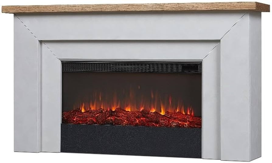 Real Flame Malie 68" Landscape Electric Fireplace with Mantel for Living Room or Bedroom, Replace... | Amazon (US)