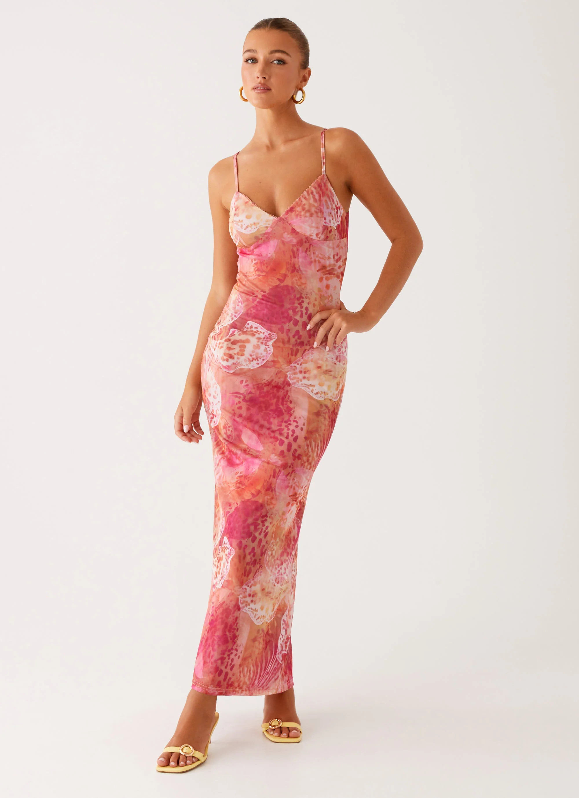 Kasey Midi Dress - Flamingo Fling | Peppermayo (Global)