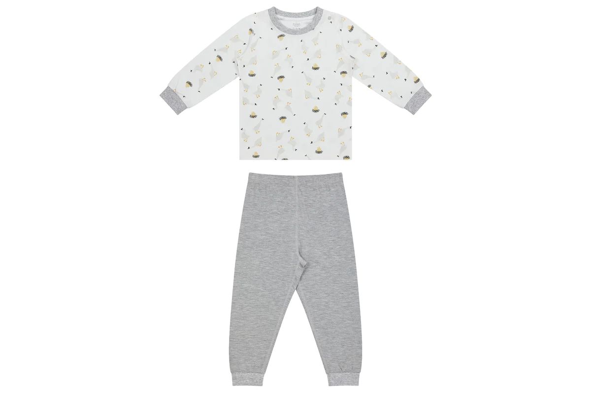 Bamboo Two-Piece Long Sleeve PJ Set - The Goose & The Golden Egg | Nest Designs