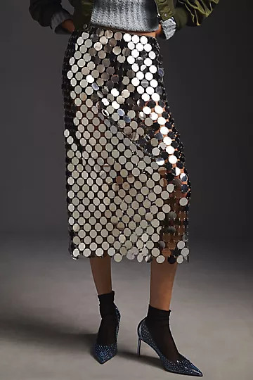 By Anthropologie Paillette Skirt | Anthropologie (US)