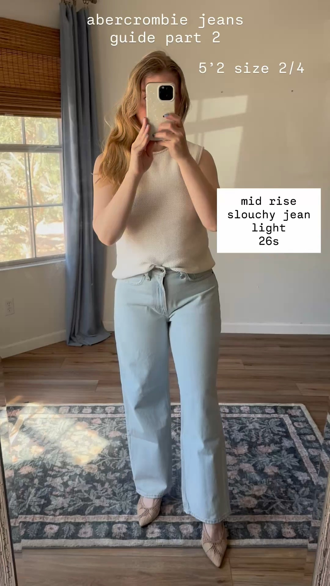 I tried different pair of jeans from @abercrombie see my profile for part 1 💛 

mid rise slouchy jean - a fav! so comfy & flattering! comfortably loose, but not in a saggy way: sadly on clearance right now, but i hope they continue this style. tts, 26short.

low rise 90s relaxed - same flattering & comfy fit of the high rise 90s relaxed, but low rise. however, abercrombie’s “low rise” isn’t scare low at all. i love this color, but prefer mid-high rise in this style 26s

high rise barrel - an u expected fav! I wasn’t sure how this trendy cut would look on my body type, but it’s cute! The barrel flare isn’t intense at all. 26s

high rise bootcut - 2000s retro, but I don’t love. I usually get regular instead of short in their flares but these were long. not my style personally, but good quality! 26reg

high rise flares - classic shape & conforms to the body with the right amount of stretch. i’ve been loving more wide fit jeans lately, but these are classic. 26reg

high rise cropped wide leg - verrry comfy. loved the light weight denim on these. don’t love the style on me, but could be cute with the right styling. 26s

high rise 90s cropped - ehh… as someone who was a kid in the 90s and wore “capris”, on my body these felt more like jeans that shrunk in the dryer. 26s

#LTKxAbercrombie #LTKSeasonal #LTKdayinmylife