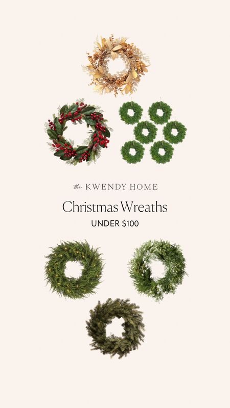 Christmas wreaths roundup under $100! Christmas wreaths. Christmas decor. Holiday decor. Faux Christmas wreaths  

#LTKHoliday #LTKunder100 #LTKhome