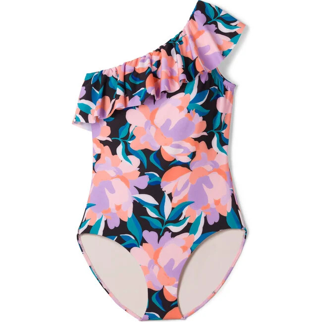 Women's Vanessa One-piece Swimsuit, Black Floral | Maisonette