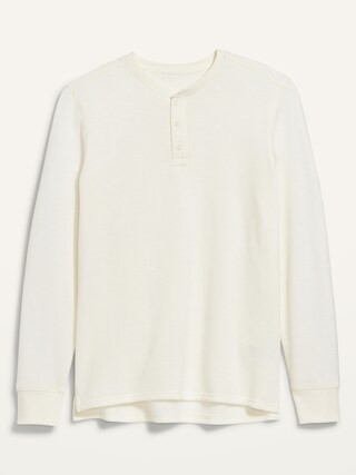 Cozy Soft-Brushed Long-Sleeve Henley Sweatshirt for Men | Old Navy (US)