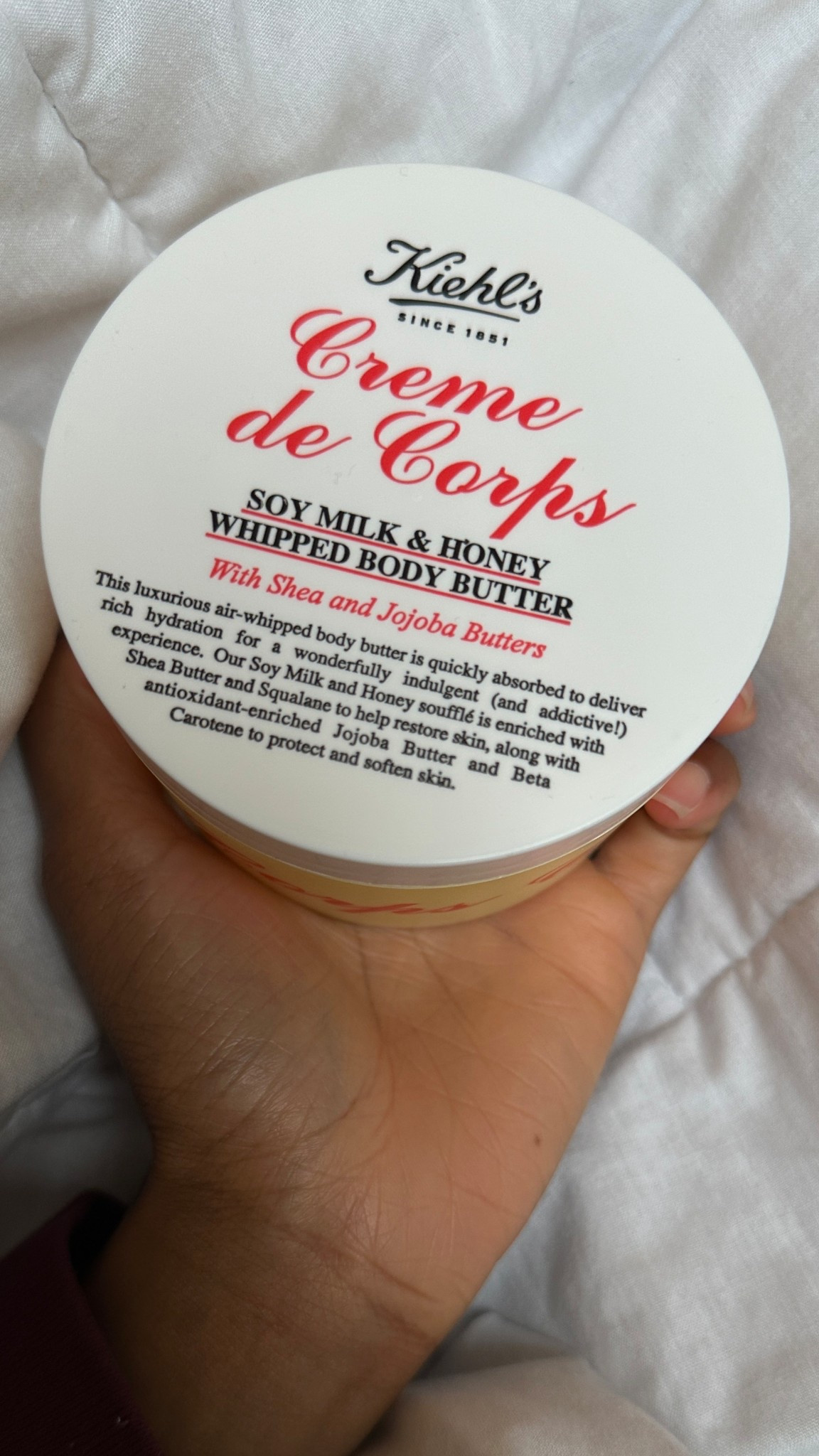 For my summer skincare I like products that are lightweight but still hydrating. That’s exactly what the Kiehl’s crème de corps whipped body butter is for me. 

I also love that it has a pretty light scent making it easy to pair with my favorite summer fragrances. 
#skincare #bodycare

#LTKBeauty
