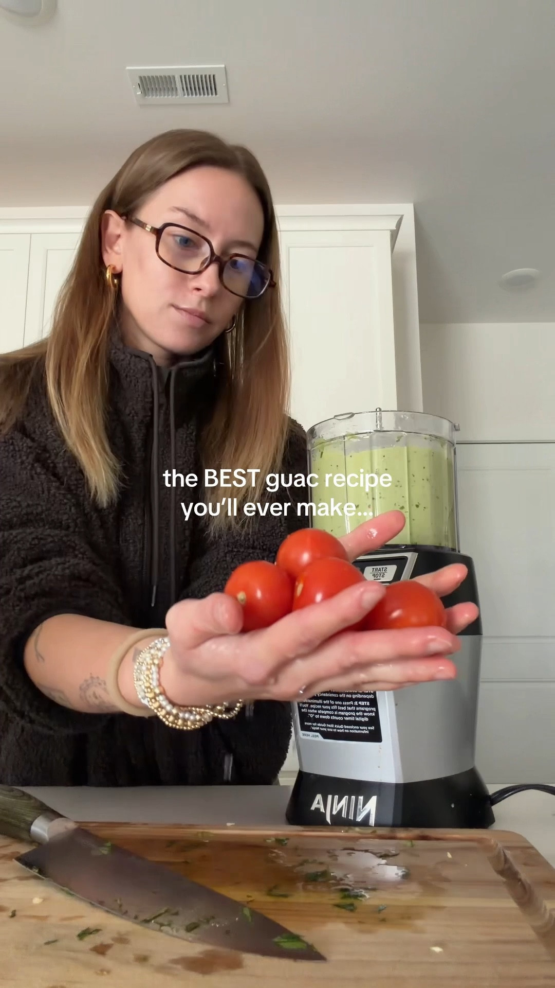 12/15/25 my famous guacamole 🥑 a cozy, easy kitchen moment. I’m linking the Amazon square blue light glasses I’m wearing, my cozy Athleta fleece zip-up, and our Ninja kitchen system that doubles as both a blender and food processor — the one I use all the time for quick recipes like this.

#LTKGiftGuide #LTKHome #LTKfoodie