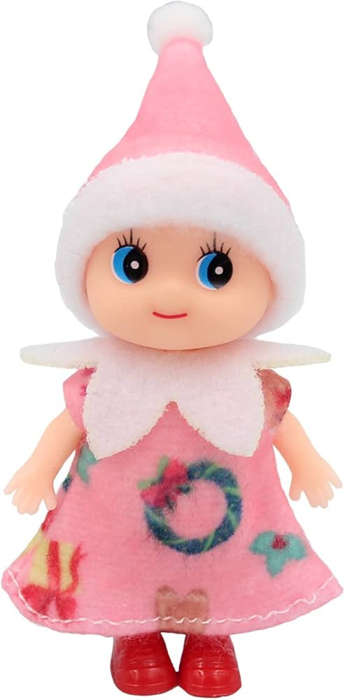 WULEEUPER Tiny Baby Elf Dolls | Christmas Miniature Elf Decoration | Newborn Gift | Baby Grow Gir... | Amazon (US)