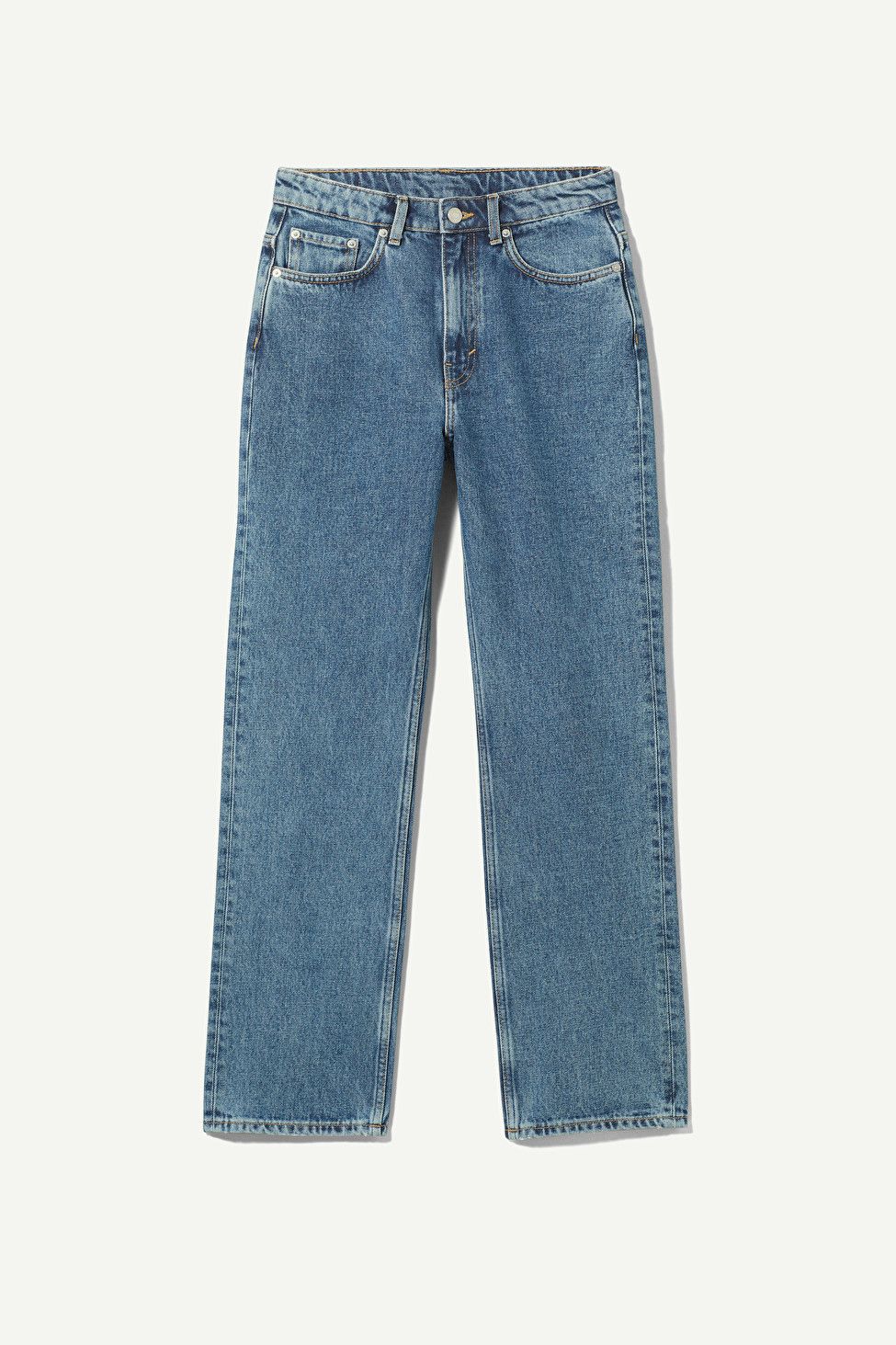 Jeans Voyage mit hoher Taille und geradem Schnitt | Weekday
