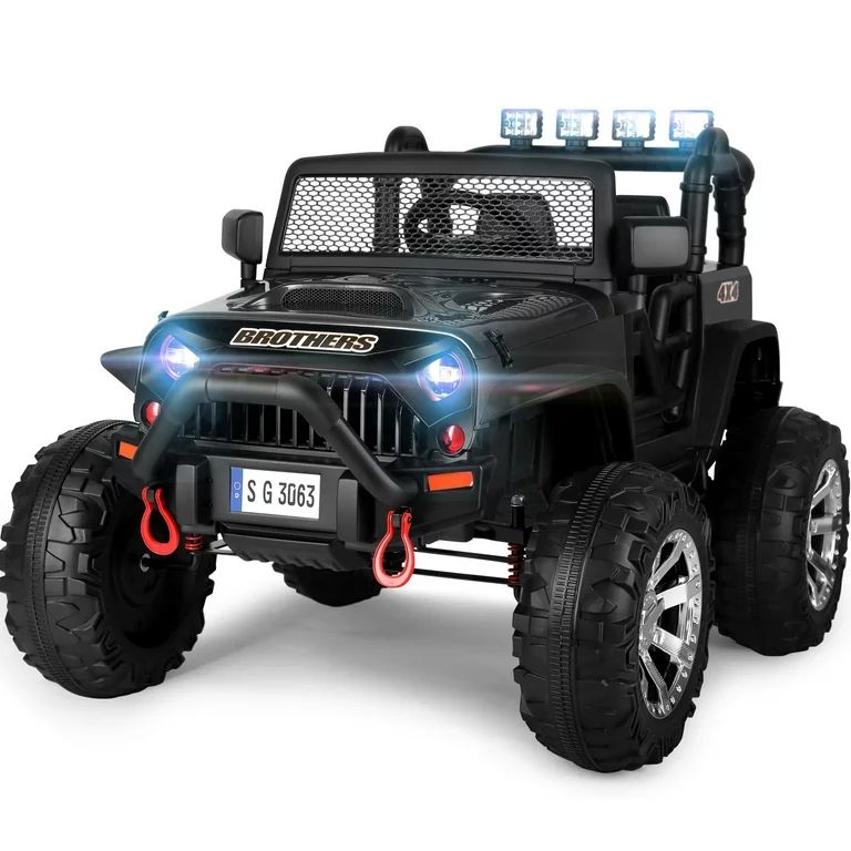 JOYLDIAS 12V Electric Kids Ride on Truck Car w/ MP3, Bluetooth, LED Light, 4 Wheels Suspension, R... | Walmart (US)