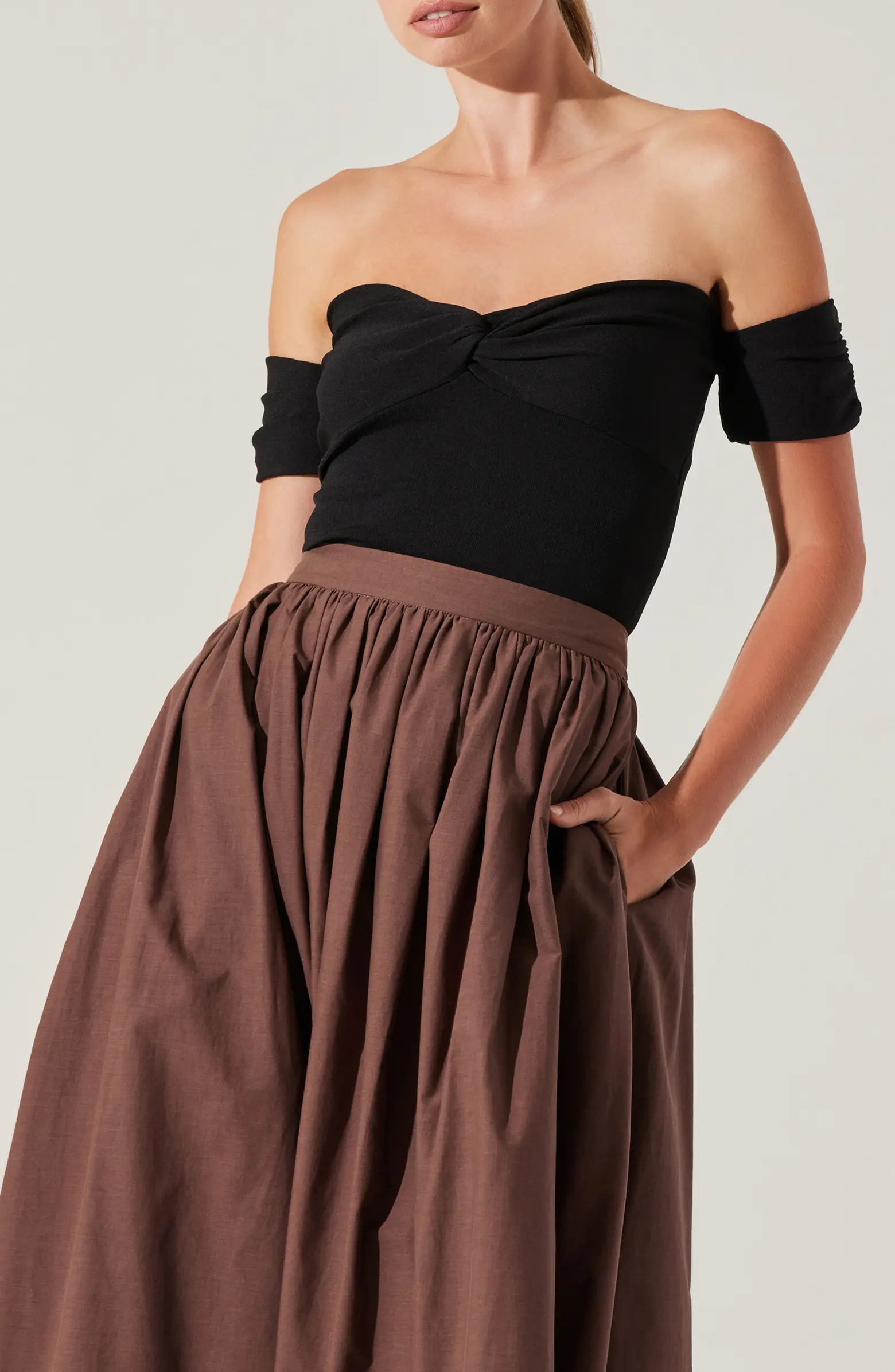 ASTR the Label Twist Front Off the Shoulder Top | Nordstrom | Nordstrom