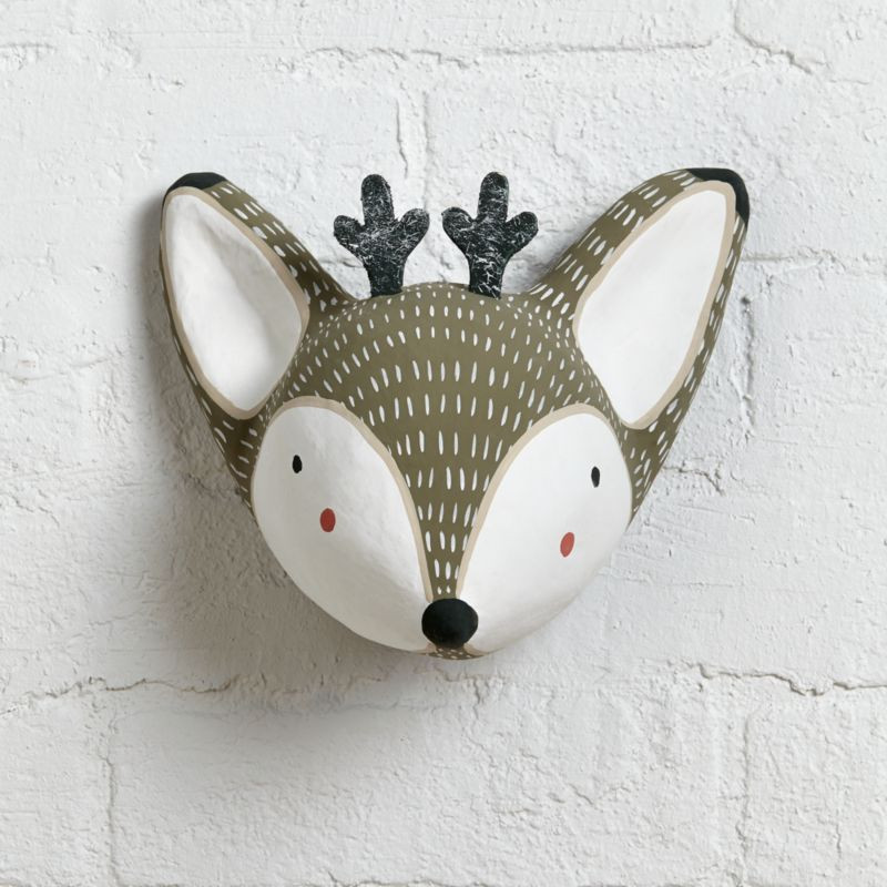 Faux Deer Head Decor + Reviews | Crate & Kids | Crate & Barrel