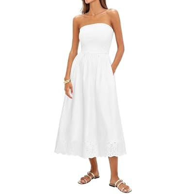 PRETTYGARDEN Womens Summer Dresses 2026 Sexy Sleeveless Tube Top Long… | Amazon (US)