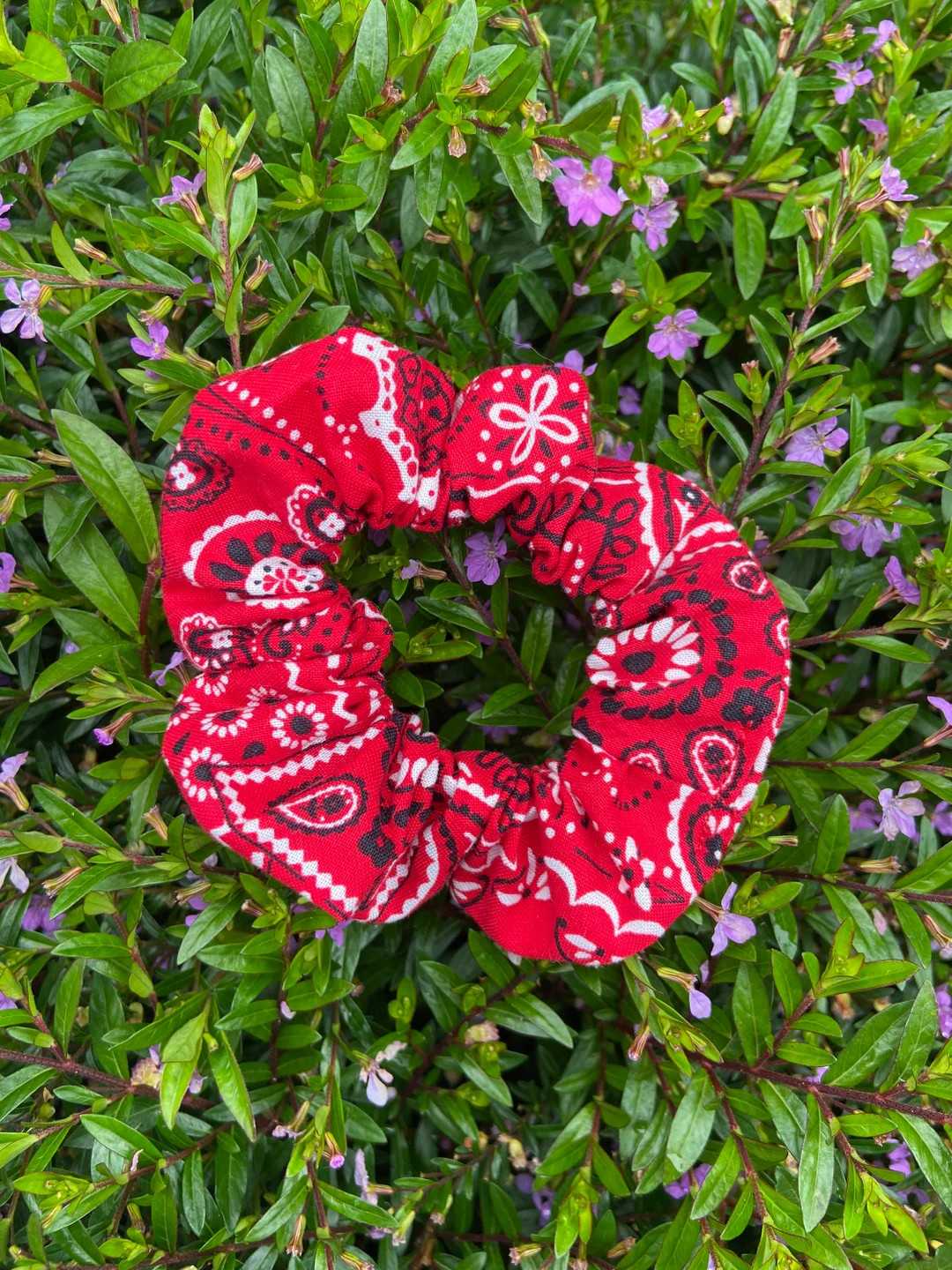 Red Bandana Scrunchie | Etsy (US)