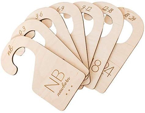 White Loft Baby Closet Size Dividers Baby Closet Organizer – & Durable Birch Baby Closet Dividers fr | Amazon (US)