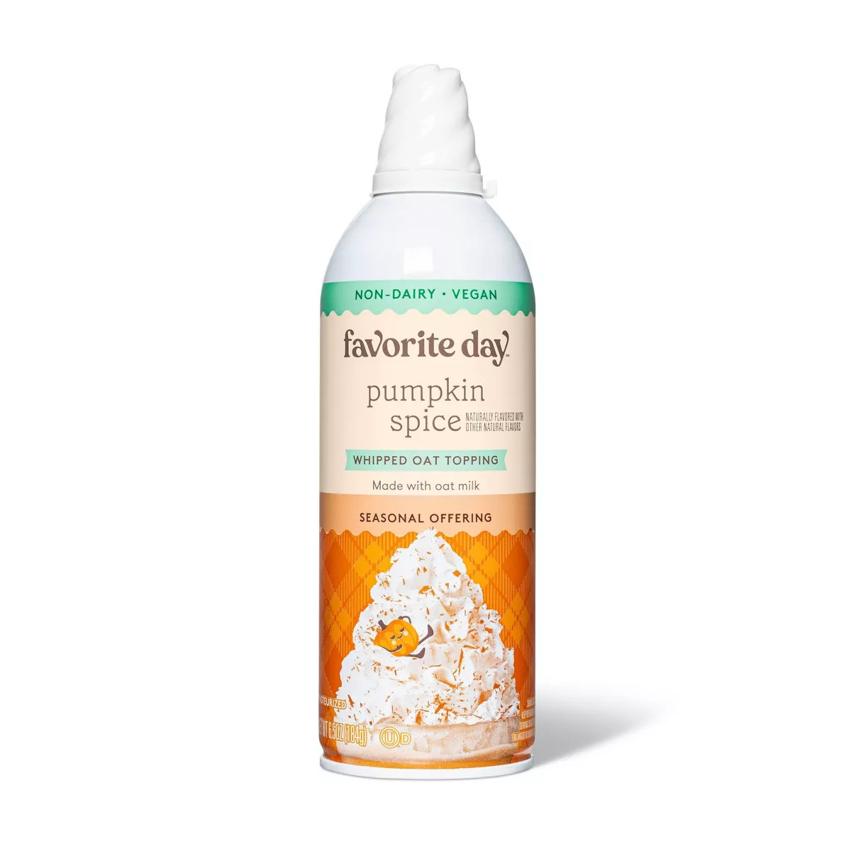 Pumpkin Spice Whipped Oat Topping Non-Dairy - 6.5oz - Favorite Day™ | Target