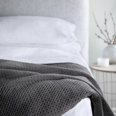 WELLNESS WEIGHTED BLANKET - 15LB, GREY | Indigo (CA)