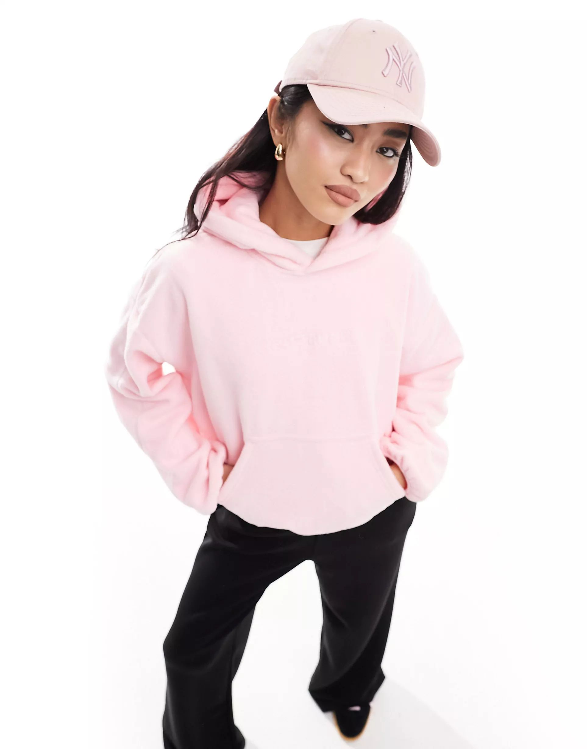 The Couture Club teddy fleece hoodie in pink | ASOS | ASOS (Global)