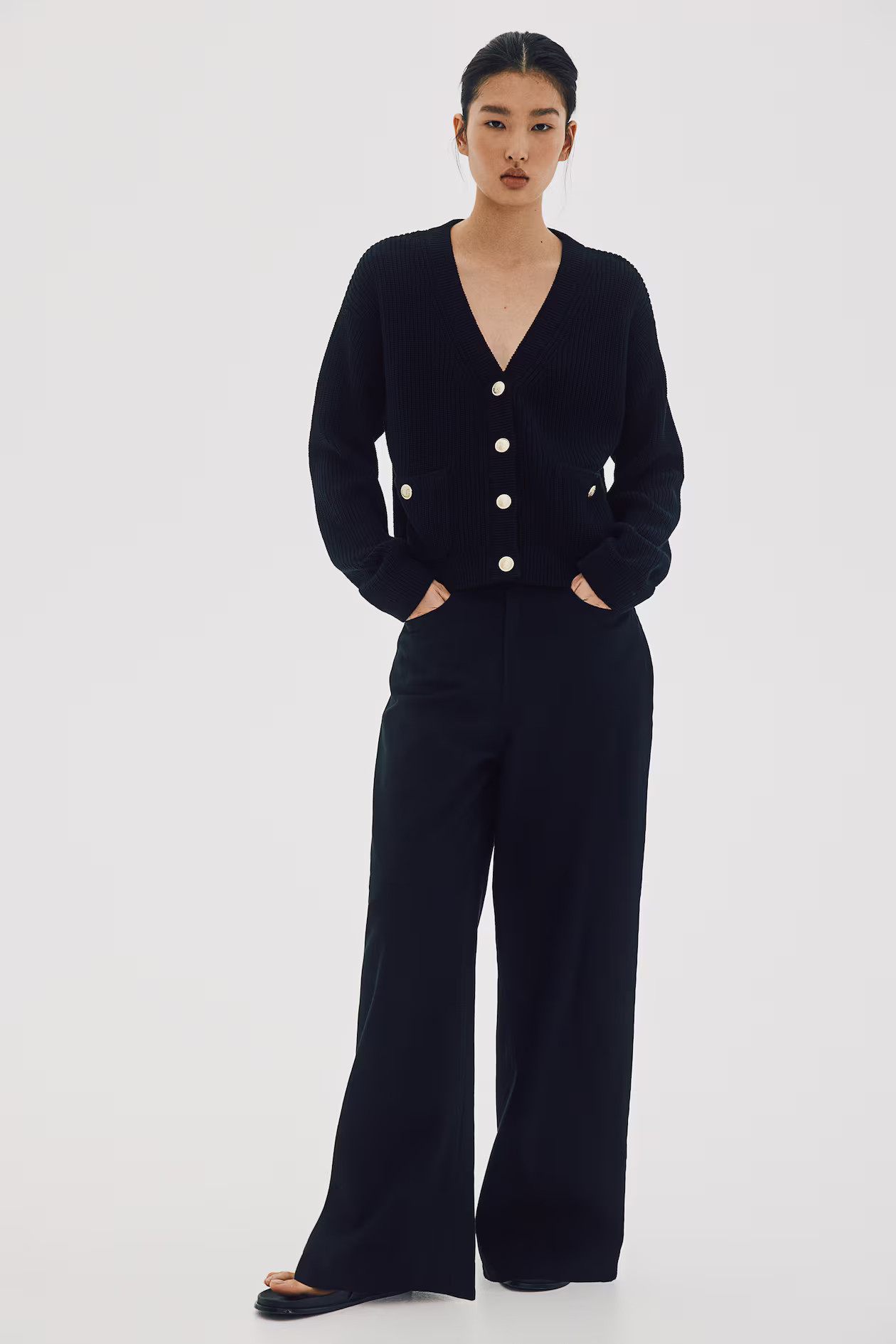 Pocket-detail Cardigan - Cream - Ladies | H&M US | H&M (US + CA)