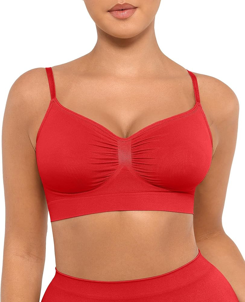 FeelinGirl Bralettes for Women with Support Comfortable Bras No Underwire Seamless Everyday Bras | Amazon (US)